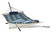 Island Retreat 15 ft. Hammock Set with Blue Cover