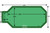 Loop-Loc - 16-6 x 32-6 + 4 x 6 Green Mesh Grecian w/ Center End Step Two Bow Ends Safety Cover for Inground Pools