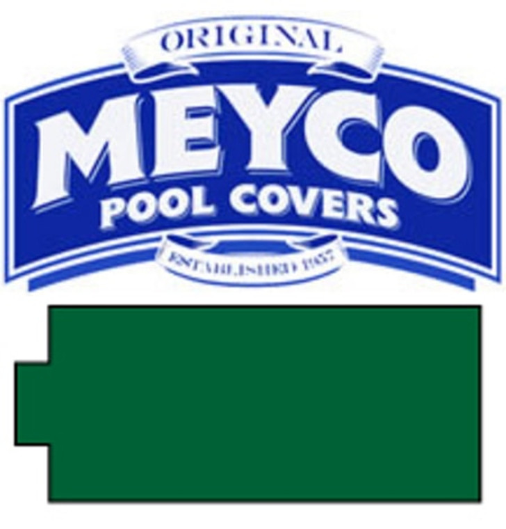Meyco Rectangle with Center End Steps Safety Pool Cover