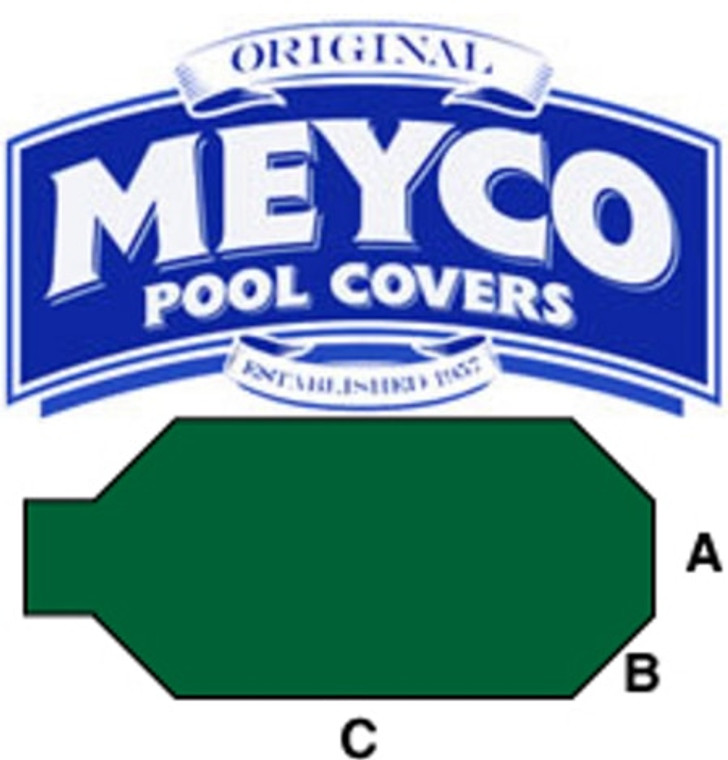 Meyco Grecian with Center Ends Steps Safety Pool Cover