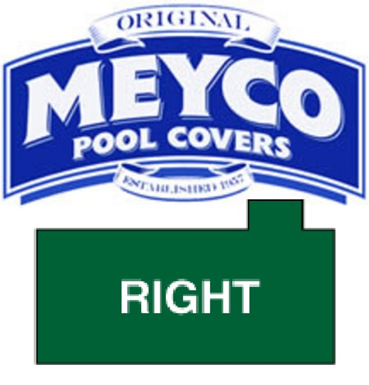 Meyco Rectangle with Offset Right Steps Safety Pool Cover