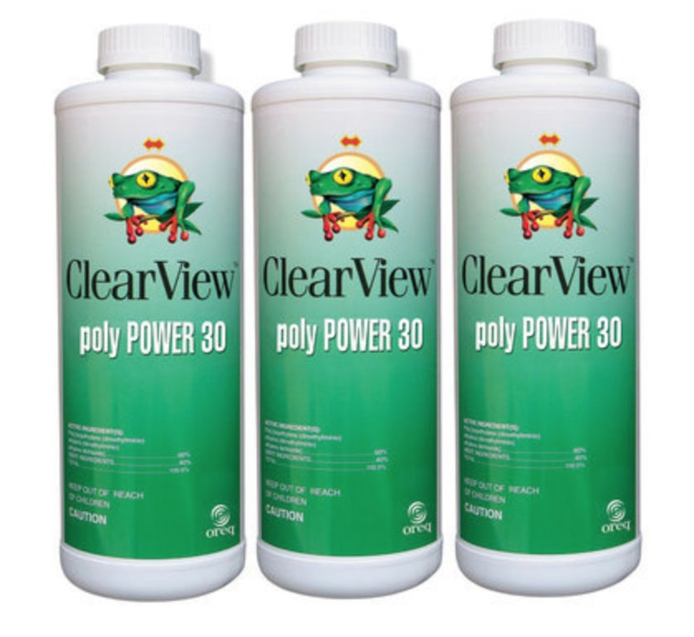 ClearView PolyPower 30 Algaecide 32 oz - 3 Pack