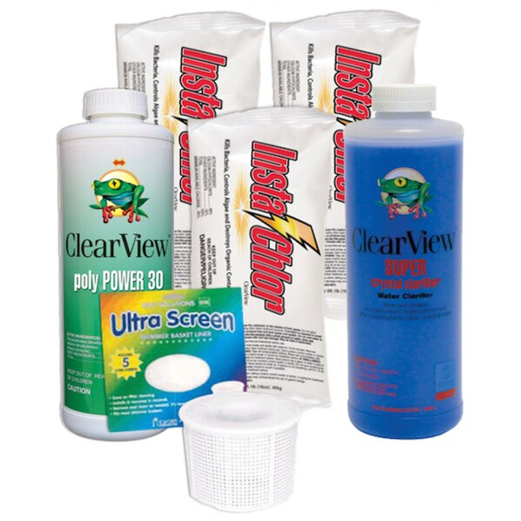 Swimming Pool Chemical Start-Up Kit Basic - 15,000 Gallons