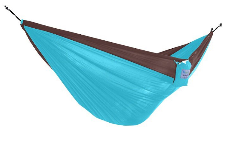 Vivere Parachute Double Hammock - Chocolate Turquoise