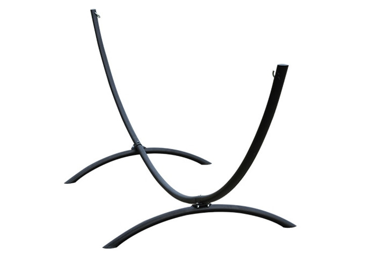 Vivere 15 ft. Arc Hammock Stand - Black Steel