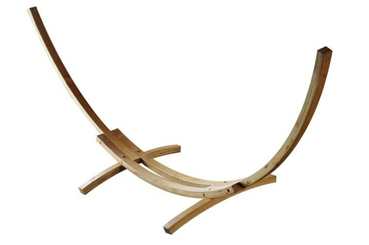 Vivere 15 ft. Arc Hammock Stand - Solid Pine