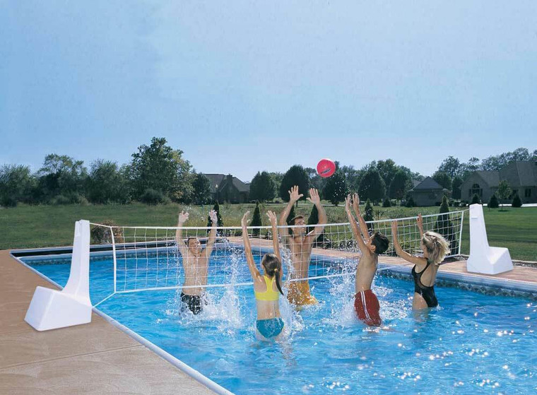 DunnRite Pool Sport Combo Pool Basketball & Volleyball Game Set Pool