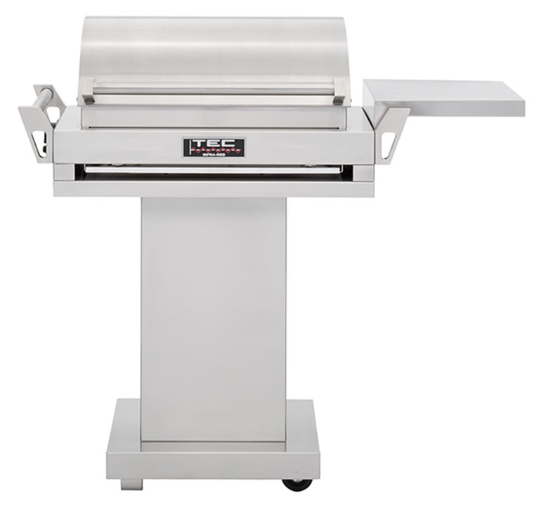 TEC G Sport 36" Infrared Propane Gas Grill with Stainless Steel Pedestal & Side Shelf