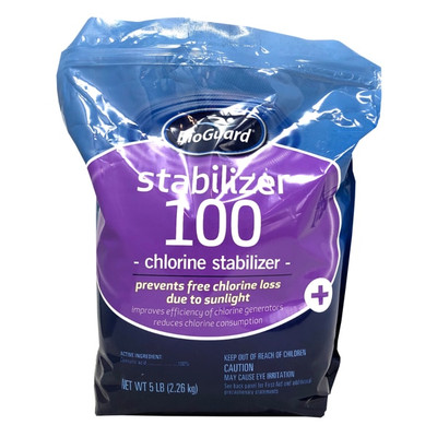 BioGuard Swimming Pool Chlorine Stabilizer 100 5 lb - Pool Supply Mall