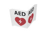 AED Locator Sign - "V" Shaped