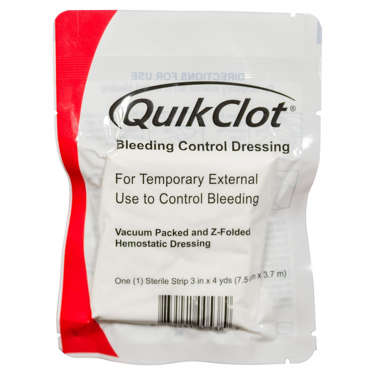 QUIKCLOT Bleeding Control Z-Fold Dressing (Public Access)