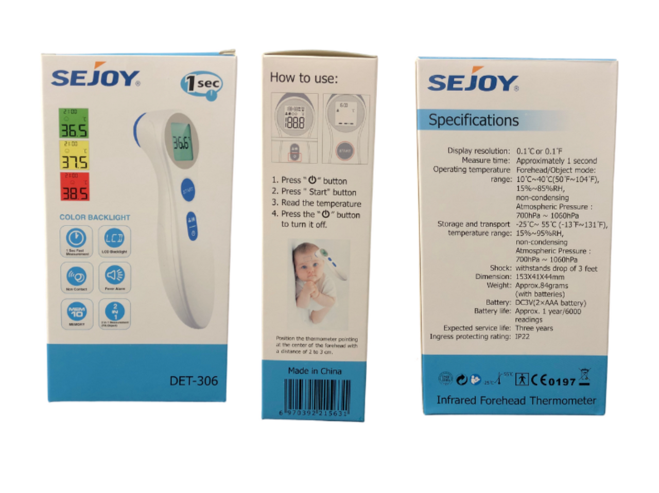 Sejoy Infrared Forehead Thermometer