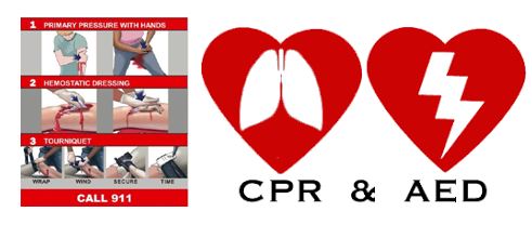 Bleed Control, AED's and Training