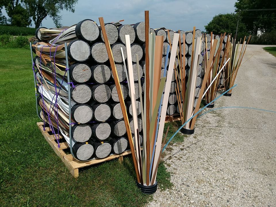 PVC Crappie Structure Fishiding Reclaimed Artificial Fish Habitat