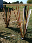 Stakes that stand vertical no matter what the bottom slope and makeup is!
