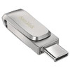 SanDisk Ultra Dual Drive Luxe USB Type-CTM Flash Drive, USB3.1/Type C reversible connector, Swivel Design, Type-C enabled devices, 5Y