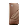 WD My Passport SSD, 2TB, Gold color, USB 3.2 Gen-2, Type C & Type A compatible, 1050MB/s (Read) and 1000MB/s (Write)