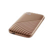 WD My Passport SSD, 2TB, Gold color, USB 3.2 Gen-2, Type C & Type A compatible, 1050MB/s (Read) and 1000MB/s (Write)