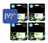 HP 965XL High Yield Ink Bundle (includes: 3JA81AA, 3JA82AA, 3JA83AA, 3JA84AA)