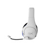HyperX Cloud Stinger Core Wireless Gaming Headset White Blue, Compatible with PS5, PS4 & PC, Swivel-to-mute noise cancelling mic