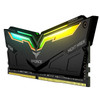 TEAM NIGHT HAWK RGB 16GB (2X8GB) DDR4 PC4-25600C16 3200MHZ DUAL CHANNEL KIT - RGB BLACK