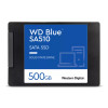 WD Blue 3D NAND SSD, 2.5" Form Factor, SATA Interface, 500GB, CSSD Platform, 5Yr Warranty