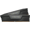 CORSAIR VENGEANCE RGB DDR5, 6000MHz 32GB 2x16GB DIMM, Unbuffered, 40-40-40-77, Std PMIC, XMP 3.0, Black Heatspreader, Black PCB, 1.35V