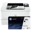 BUNDLE HP LaserJet Pro 4001dw 40ppm A4 Wireless Mono Laser Printer + 148A Standard Black Toner (W1480A) (2Z601F-148ABUN)