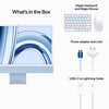 Apple 24" iMac with Retina 4.5K display & Apple M3 chip (8-Core CPU/8-Core GPU) 8GB UM 256GB SSD - Blue (MQRC3X/A)