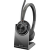 Poly Voyager 4320 USB-C Over-the-Head Wireless UC Stereo Headset + BT700 Dongle + Charging Stand (77Z31AA)