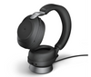 JABRA WIRELESS EVOLVE2 85 UC STEREO BLUETOOTH ANC HEADSET W/ CHARGING STAND + LINK 380A BT