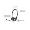 Adesso Xtream P2 USB Wired Stereo Headset with Adjustable Noise-Canceling Microphone