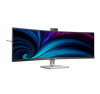 Philips 6000 Series SuperWide 49" 5K DQHD Curved Thunderbolt 4 Video Conferencing Monitor (100W USB-C PD + Docking + Webcam)