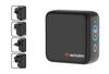 Verbatim 140W 4-Port Mini GaN USB-C/A Smart Display Charger