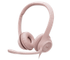 Logitech H390 USB Stereo Headset - Rose