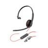 HP Poly Blackwire C3215 UC Mono Corded Headset (3.5mm + USB-C/USB-A) + Carry Case
