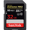 SanDisk Extreme Pro SDHC, SDXXG 32GB, U3, C10, V30, UHS-I, 95MB/s R, 90MB/s W, 4x6, Lifetime Limited