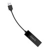 ORICO USB3.0 Gigabit Ethernet Network Adapter (UTJ-U3)-Black; RJ45; USB3.0 Type-A; USB Power Input; 10CM; mini USB3.0 to Internet Interface