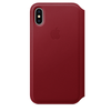 Apple iPhone X Leather Folio Case - (PRODUCT)Red