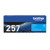 Brother TN-257C High Yield Cyan Toner Cartridge - 2,300 Pages