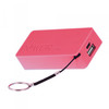 4400mah Emergency Power Bank with 3 in 1 Charging Cable PINK