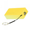 4400mah Emergency Power Bank with 3 in 1 Charging Cable YELLOW