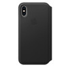 Apple iPhone XS Leather Folio - Black