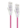 ALOGIC 0.30m Pink Ultra Slim Cat6 Network Cable - Series Alp