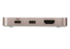 USB-C 4K Ultra Mini Dock with Power Pass-through (60 watts), Connectors: 1xUSB-C DC-in, 1xUSB-C, 1xUSB 2.0 Type A, 1xUSB 3.2 Gen 1 Type A, 1xHDMI