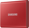 Portable SSD T7, 500GB, Metallic Red, USB3.2, Type-C, R/W(Max) 1,050MB/s, Aluminium Case, 3 Years Warranty