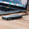 ALOGIC USB-C FUSION Max 6-in-1 Hub - 1 x HDMI 4K@30Hz, 1 x VGA, 2 x USB-A (USB 3.0), 1 x Gigabit Ethernet, 1 x USB-C (Data & PD) - Space Gre