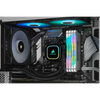 CORSAIR iCUE H60i RGB PRO XT, 120mm Radiator, Single 120mm PWM Fan, Software Control, Liquid CPU Cooler