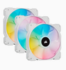 White SP120 RGB ELITE, 120mm RGB LED Fan with AirGuide, Triple Pack with Lighting Node CORE