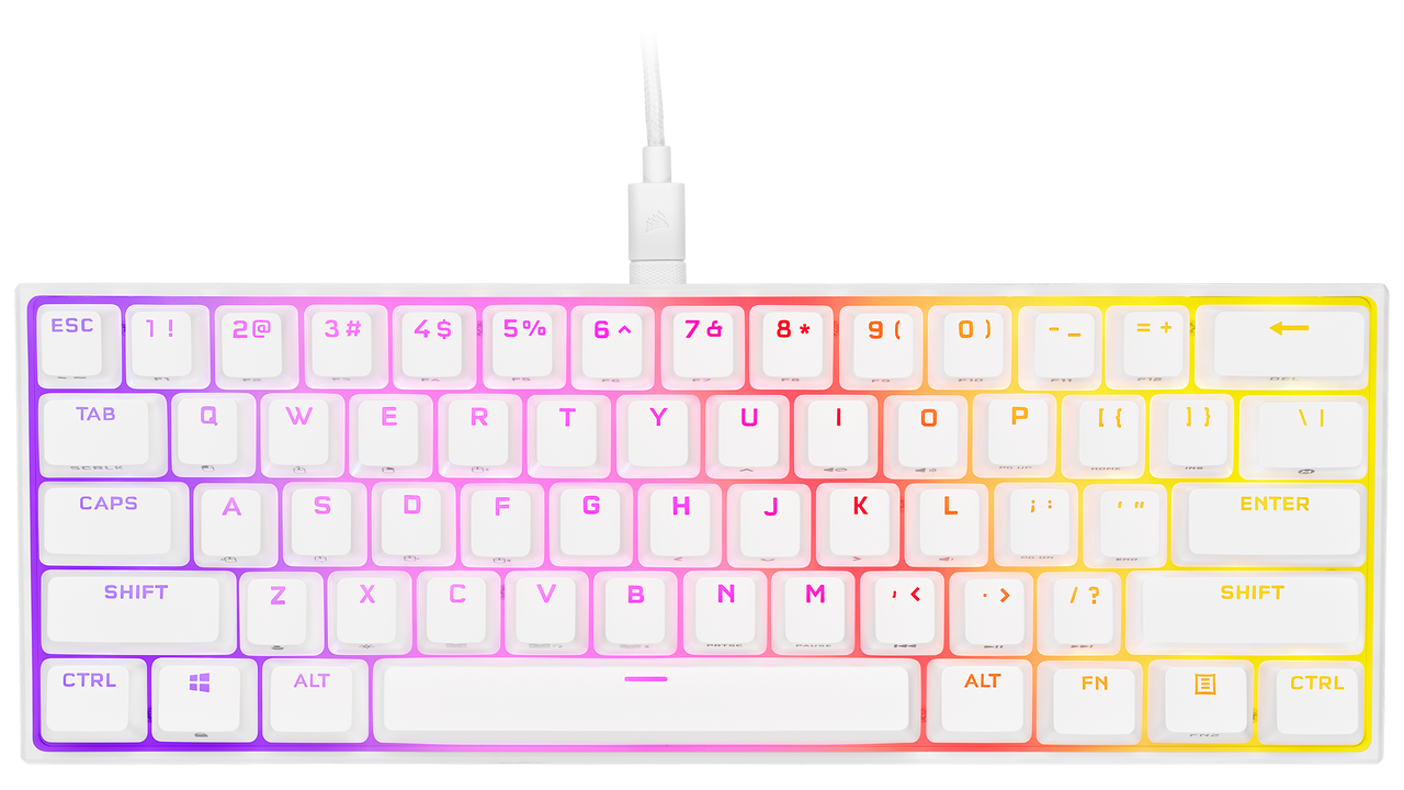 RGB 60% mechanical gaming keyboard, CHERRY MX WHITE - AU
